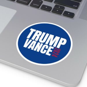 Trump Vance 2024 Indoor/Outdoor Stickers: Show Your Support for the Presidential Nominee 5 2024 Trump Vance Indoor Outdoor Stickers Navy Blue Best Gift Presidential Nominee Donald J Trump Indoor Outdoor Stickers Trump Vance 2024
