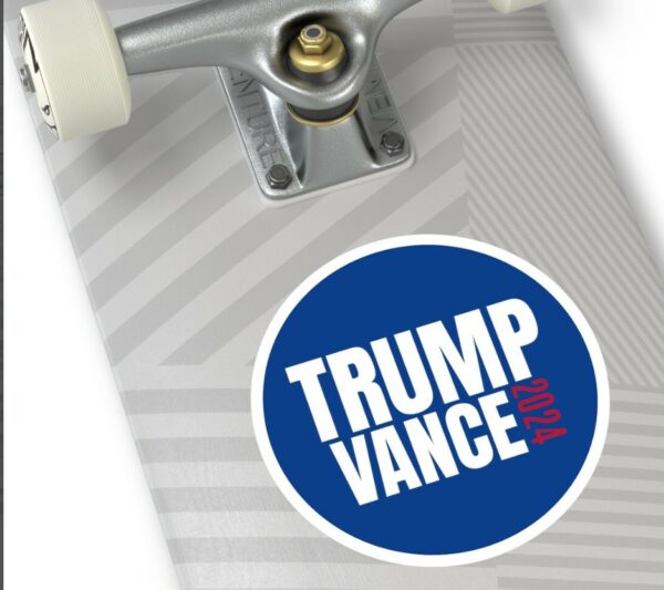 2024 Trump Vance Indoor Outdoor Stickers Navy Blue Best Gift Presidential Nominee Donald J Trump Indoor Outdoor Stickers Trump Vance 20241