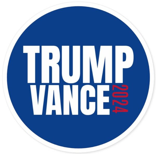 2024 Trump Vance Indoor Outdoor Stickers Navy Blue Best Gift Presidential Nominee Donald J Trump Indoor Outdoor Stickers Trump Vance 20242