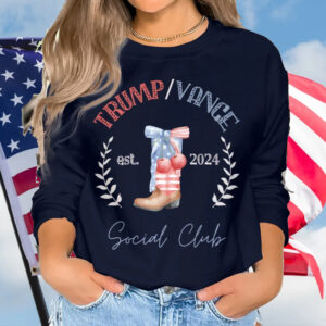 Coquette Trump Vance Social Club: 2024 Presidential Election Apparel for Trump Supporters 5 Coquette Trump Vance Social Club T-Shirt, 2024 Presidential Election Hoodie, Trump Girl Support Sweatshirt, Maga GOP Republican Top1