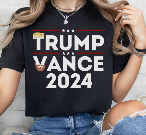 Funny President Trump Vance 2024 Election Campaign T-Shirt, Republican Voter Tee, Donald Trump Rally Unisex Shirt, MAGA Patriotic Apparel2