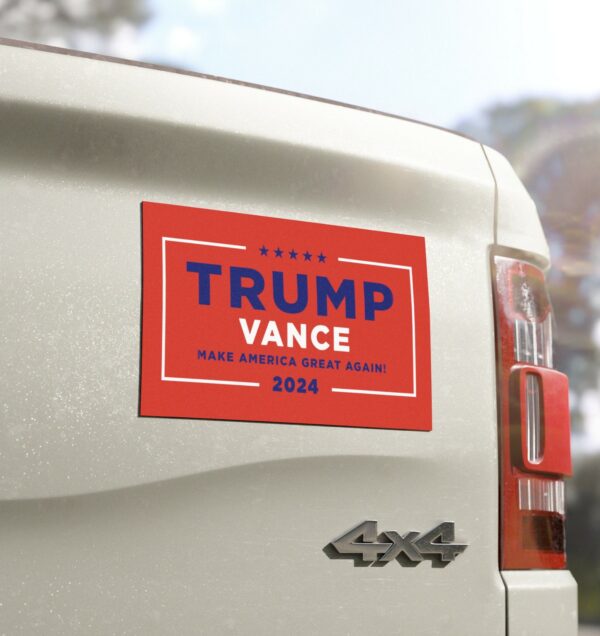 Hulk Hogan Trump Vance Red Car Magnet Us