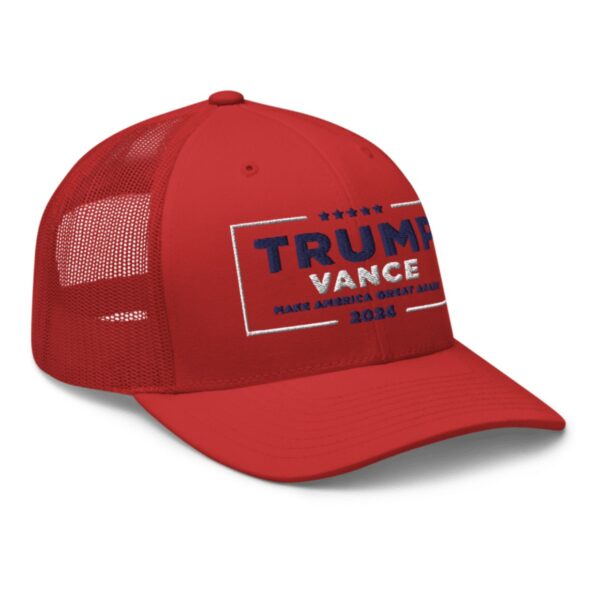 Hulk Hogan Trump Vance Red Retro Trucker Hat Cap