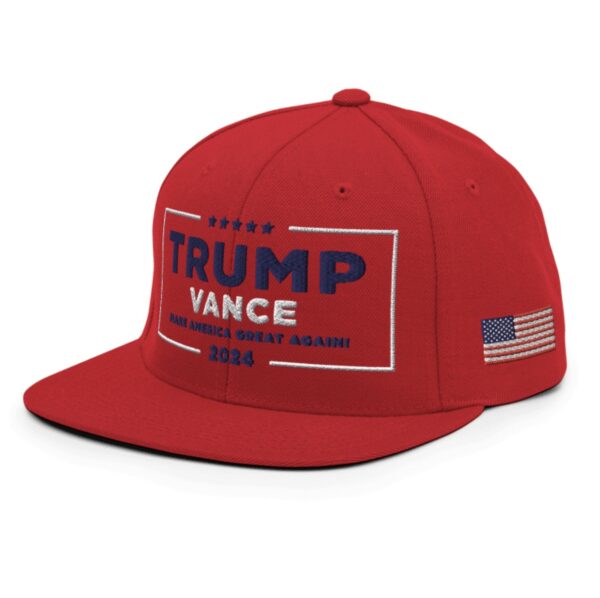 Hulk Hogan Trump Vance Red Snapback Hats