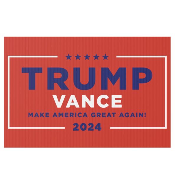 Hulk Hogan Trump Vance Red Yard Sign