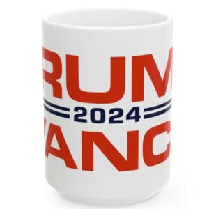 Jumbo Trump Vance Coffee Mug: Fuel Your Republican Spirit with Every Sip 6 Jumbo Trump Vance Coffee Mug 15oz