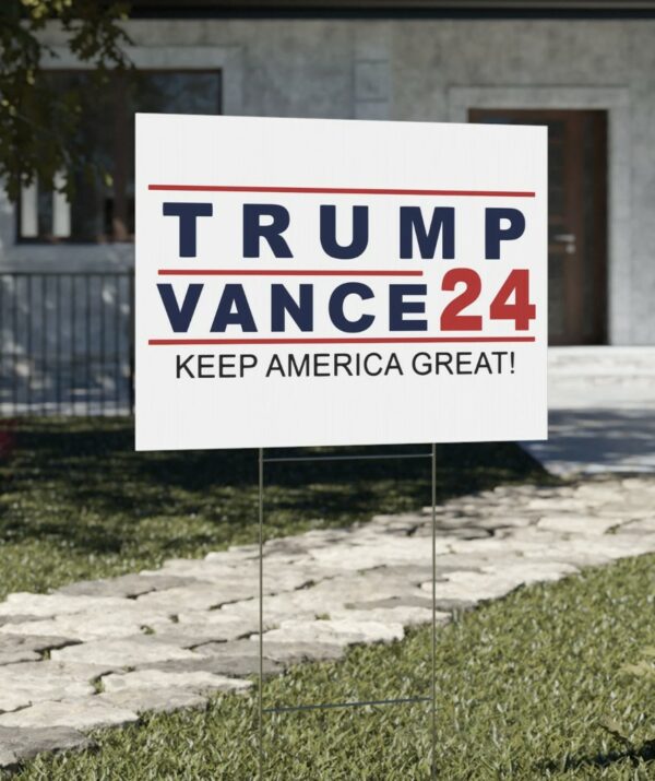 Official RNC Pick Trump Vance 2024 Yard Sign