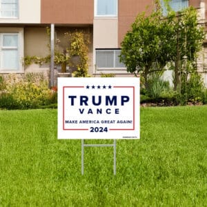 Pro Trump Vance 2024 Yard Sign 5 Pro Trump Vance 2024 Yard Signs