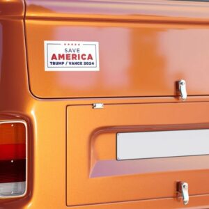 Show Your Support: Trump & Vance 2024 Bumper Sticker 5 Save America Trump & Vance 2024 Bumper Sticke1