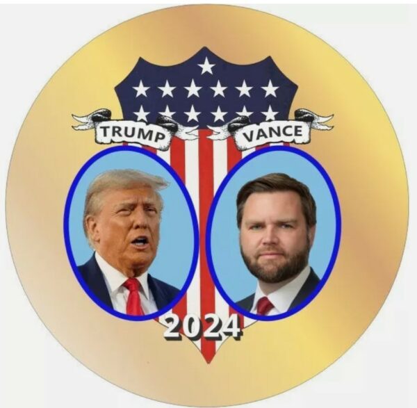 Show Your Support Donald Trump JD Vance 2024 Campaign Buttons