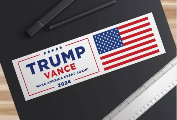 TRUMP VANCE 2024 Bumper Sticker MAGA Make America Great Again!1