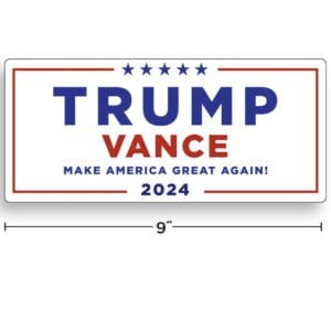 TRUMP VANCE 2024 Bumper Sticker | Vinyl Sticker | Decal 3 TRUMP VANCE 2024 Bumper Stickers
