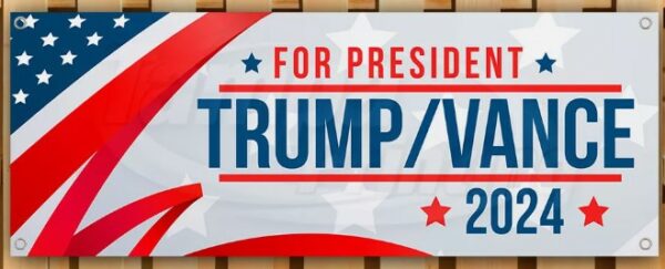 TRUMP VANCE 2024 MAGA FJB Banner Flag Sign Vinyl1