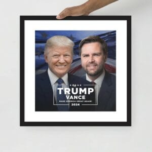TRUMP VANCE 2024 MAGA Trump 2024 America U.S.A Framed Poster Wall Art 6 TRUMP VANCE 2024 MAGA Trump 2024 America U.S.A Framed Poster Wall Art