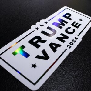 TRUMP VANCE 2024: Make America Great Again Decal Sticker 5 TRUMP VANCE 2024 Make America Great Again USA Decal Sticker - Vinyl Graphic, 45 47, Donald Trump President, Rnc Gift, Trump Shot Fight!1