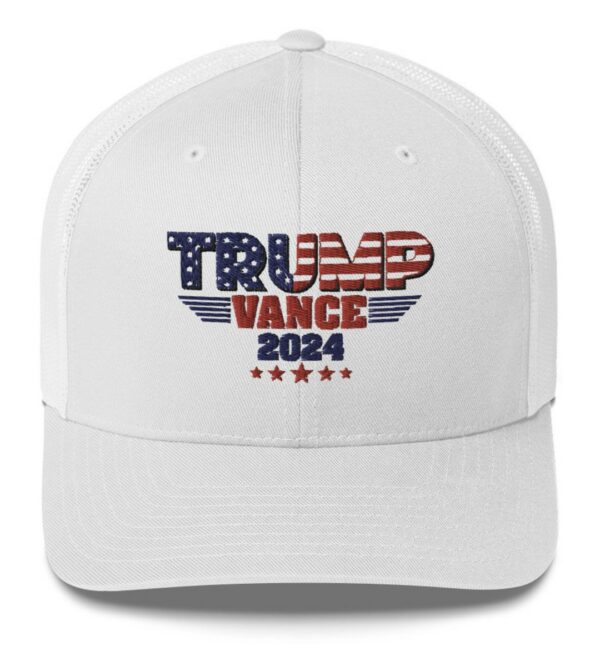 TRUMP VANCE 2024 Show Your MAGA Pride with Our Patriotic Trucker Hat