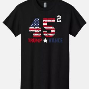TRUMP VANCE 45th President Black T-Shirt 2024 Election Republican
