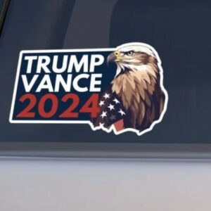 Trump 2024 Decal: Show Your Support with MAGA Car Stickers 5 Trump 2024 Decal, Trump Vance Sticker, MAGA Car Decal, Republican Decal, Political, Trump Support, Kiss Cut Vinyl Decal1