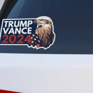 Trump 2024 Decal: Show Your Support with MAGA Car Stickers 4 Trump 2024 Decal, Trump Vance Sticker, MAGA Car Decal, Republican Decal, Political, Trump Support, Kiss Cut Vinyl Decal2