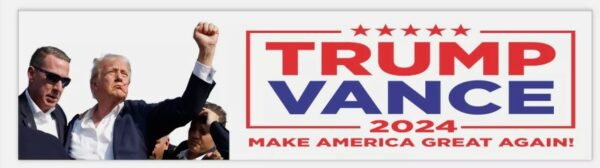 Trump 2024, Trump Vance, Make America Great Again, MAGA,Bumper Stickers,Election