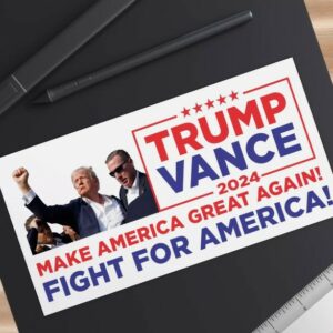 Trump 2024: Make America Great Again with Trump Vance Bumper Stickers 8 Trump 2024, Trump Vance, Make America Great Again, MAGA,Bumper Stickers,Election4