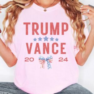 Trump Girl Shirt: Show Your Support for Trump and Vance 6 Trump Girl Shirt Trump Vance Tshirt Trump Coquette Trump Soft Girl Trump Women Shirt Republican Women T-Shirt Trump America Republican Shirt2
