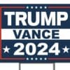 Trump JD Vance For President 2024 - Double Sided Rally Yard Sign with Stakes