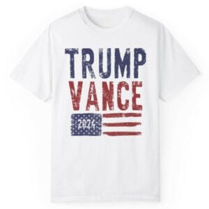 Trump Vance 2024: American Pride and Republican Spirit on a Comfort Shirt 7 Trump Vance 2024 American Pride and Republican Spirit on a Comfort Colors® Shirts