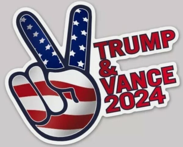 Trump Vance 2024 Bumper Sticker Decal Vinyl Sticker Auto Car Truck Bumper Sticke