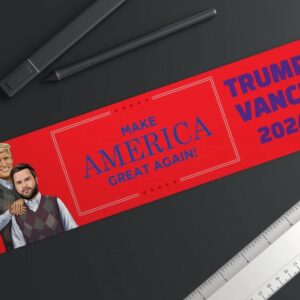 Trump Vance 2024: Fight for America's Greatness 4 Trump Vance 2024 Bumper Stickers JD Vance Donald Trump America Great Again J.D. 2024 Vice President President Fight!2