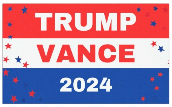 Trump Vance 2024 Car magnet, Elections 2024 car decal, Election 2024 bumper sticker, American flag bumper sticker3