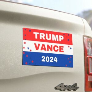 Trump Vance 2024: Show Your Support with Our Patriotic Car Magnet and Decals 5 Trump Vance 2024 Car magnet, Elections 2024 car decal, Election 2024 bumper sticker, American flag bumper sticker4