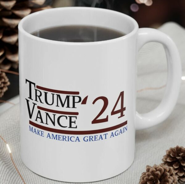 Trump Vance 2024 Ceramic Mug 11oz or 15oz, Donald Trump Mug, Donald Trump Rally, Trump & Vance Mug, Make America Great, MAGA, America First