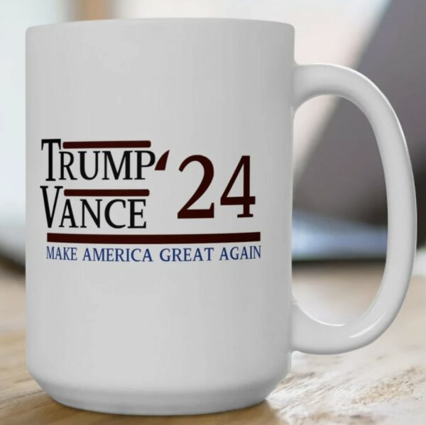 Trump Vance 2024 Ceramic Mug 11oz or 15oz, Donald Trump Mug, Donald Trump Rally, Trump & Vance Mug, Make America Great, MAGA, America First1