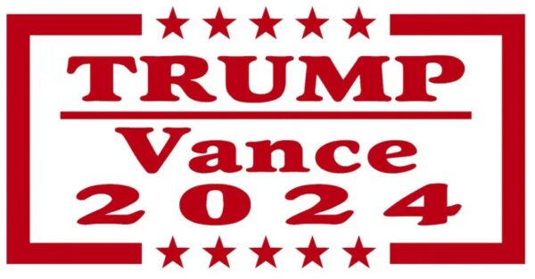 Trump Vance 2024 Decal – High-Quality Vinyl Political Sticker