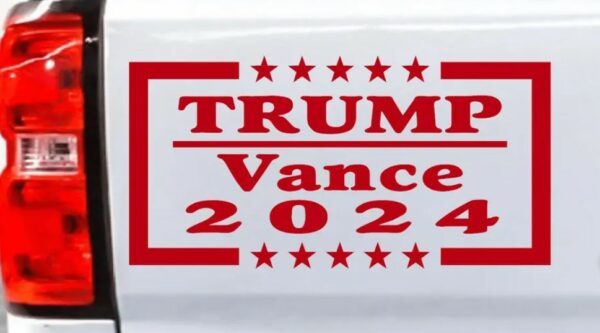 Trump Vance 2024 Decal – High-Quality Vinyl Political Sticker3