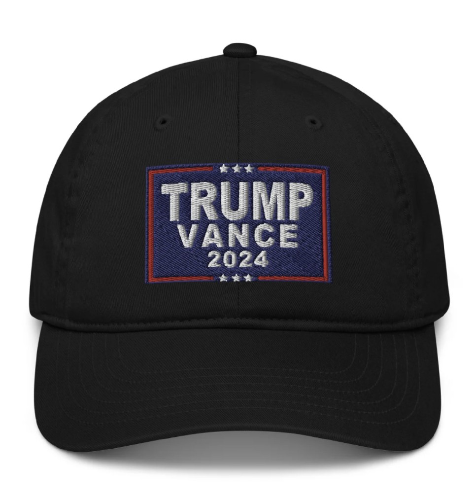 Trump Vance 2024: Eco-Friendly Organic Cotton Hat for Patriots 8 Trump Vance 2024 Eco-Friendly Organic Cotton Hat for Patriots