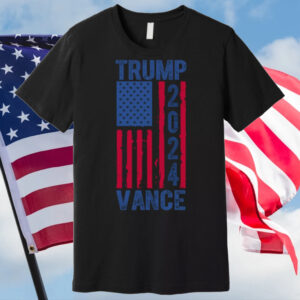 Trump Vance 2024: American Pride Premium Election T-Shirt 5 Trump Vance 2024 Election American Flag Premium T-Shirt1