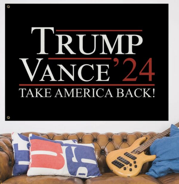 Trump Vance 2024 Election Flag Fight for Freedom, Never Surrender Flag