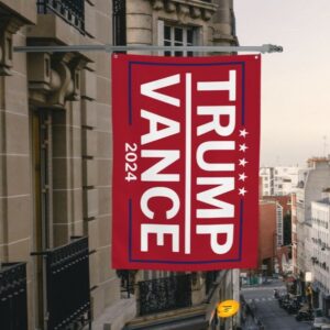 Trump-Vance 2024: Save America with Trump and Vance 8 Trump-Vance 2024 Flag Donald Trump 2024 President J D-Vance Ake Save American Back Garden Flag House Flags Outdoor Yard Flag Home Sign12