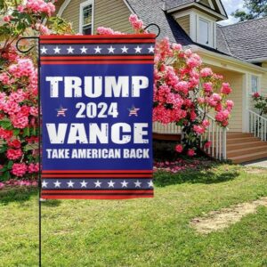 Trump-Vance 2024 Garden Flag: Show Your Support for Trump and Vance 7 Trump-Vance 2024 Garden Flag,Donald Trump 2024 President J D-Vance Ake Save American Back Double Sided Garden Flag House Flags Outdoor Yard Flag Home Sign10