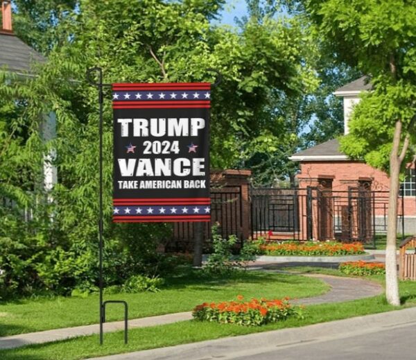 Trump-Vance 2024 Garden Flag,Donald Trump 2024 President J D-Vance Ake Save American Back Double Sided Garden Flag House Flags Outdoor Yard Flag Home Sign14