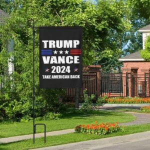 Trump-Vance 2024 Garden Flag: Show Your Support for Trump and Vance 7 Trump Vance 2024 Garden FlagDonald Trump 2024 President J D Vance Ake Save American Back Double Sided Garden Flag House Flags Outdoor Yard Flag Home Sign23