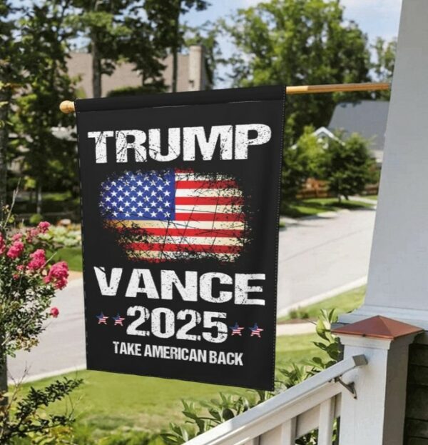 Trump-Vance 2024 Garden Flag,Donald Trump 2024 President J D-Vance Ake Save American Back Double Sided Garden Flag House Flags Outdoor Yard Flag Home Sign(No Flagstand)2