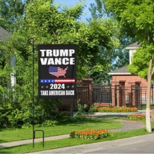 Trump-Vance 2024 Garden Flag: Show Your Support for Trump and Vance 9 Trump-Vance 2024 Garden Flag,Donald Trump 2024 President J D-Vance Ake Save American Back Double Sided Garden Flag House3