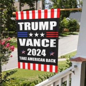 Trump-Vance 2024 Garden Flag: Show Your Support for Trump and Vance 10 Trump-Vance 2024 Garden Flag,Donald Trump 2024 President J D-Vance Ake Save American Back Double Sided Garden Flag House32