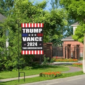 Trump-Vance 2024 Garden Flag: Show Your Support for Trump and Vance 9 Trump-Vance 2024 Garden Flag,Donald Trump 2024 President J D-Vance Ake Save American Back Double Sided Garden Flag House33