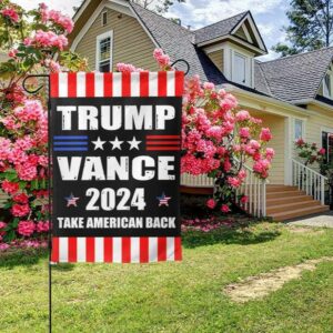 Trump-Vance 2024 Garden Flag: Show Your Support for Trump and Vance 7 Trump-Vance 2024 Garden Flag,Donald Trump 2024 President J D-Vance Ake Save American Back Double Sided Garden Flag House35
