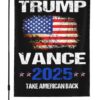 Trump-Vance 2024 Garden Flag,Donald Trump 2024 President J D-Vance Ake Save American Back Double Sided Garden Flag House6