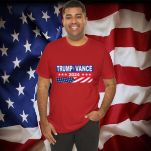 Trump Vance 2024 MAGA Unisex T-shirt: Show Your Support in Style 7 Trump Vance 2024 MAGA Unisex T-shirt Short Sleeve Stretch Polyester and Spandex Gift for Her Gift for Him Custom Design